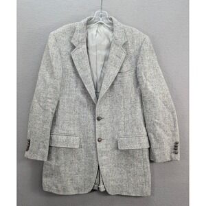 Harris Tweed Men's 100% Scottish Wool Sport Coat Blazer Jacket Handwoven Read
